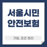 서울시민 안전보험 가입